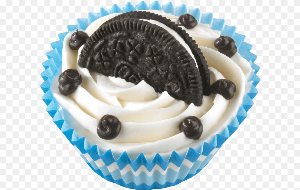 Birthday Cake Cookie Dreams Ice Cream Cupcake Ice Cream Cupcakes, Dessert, Food, Icing, Ice Cream Png Image