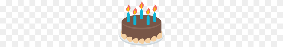Birthday Cake Emoji On Emojione, Birthday Cake, Cream, Dessert, Food Free Png Download