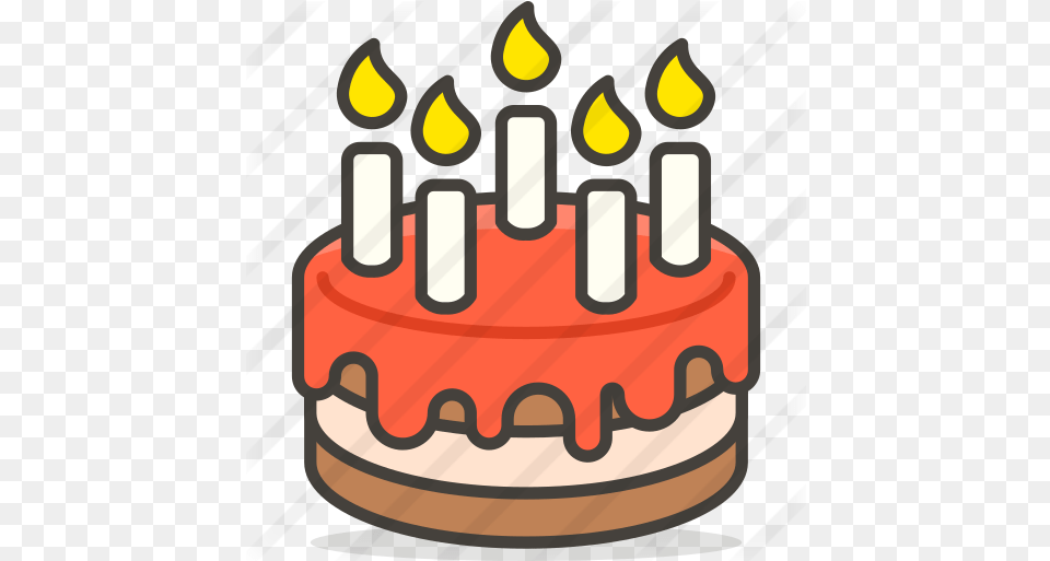 Birthday Cake Food Icons Cake Emoji Transparent, Birthday Cake, Cream, Dessert, Dynamite Free Png Download