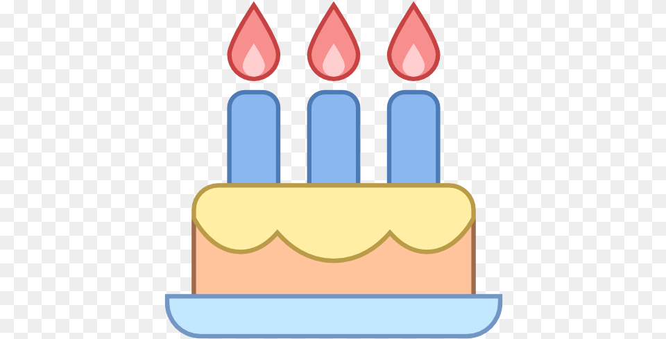 Birthday Cake Icon Of Responsive Office Icons Geburtstag Icon, Birthday Cake, Cream, Dessert, Food Free Png Download