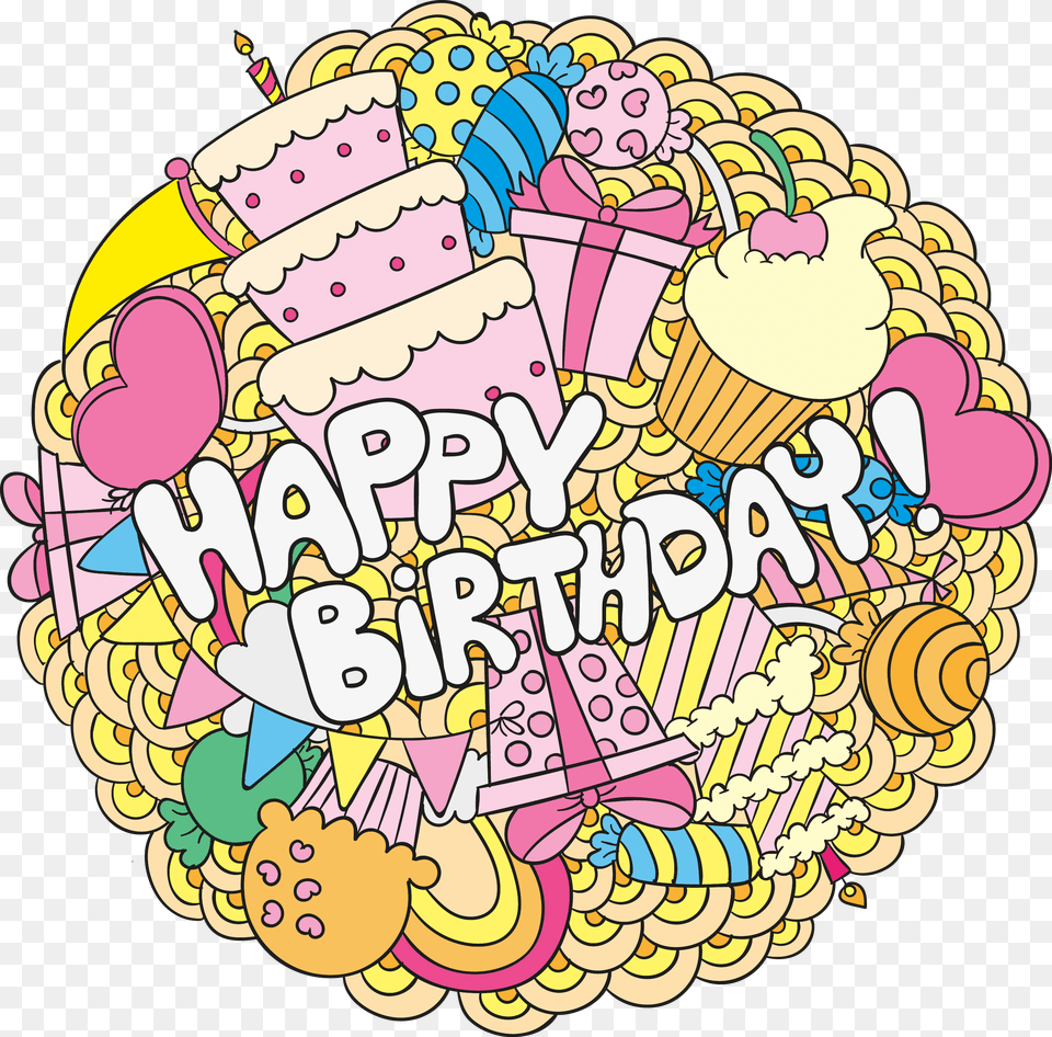 Birthday Cake Greeting Card Happy Birthday To You Greeting Card, Food, Person, Cream, Dessert Free Png Download