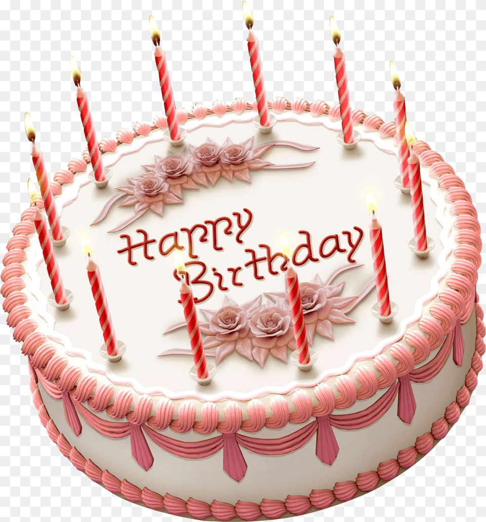 Birthday Cake Happy Birthday Cake, Birthday Cake, Cream, Dessert, Food Png Image
