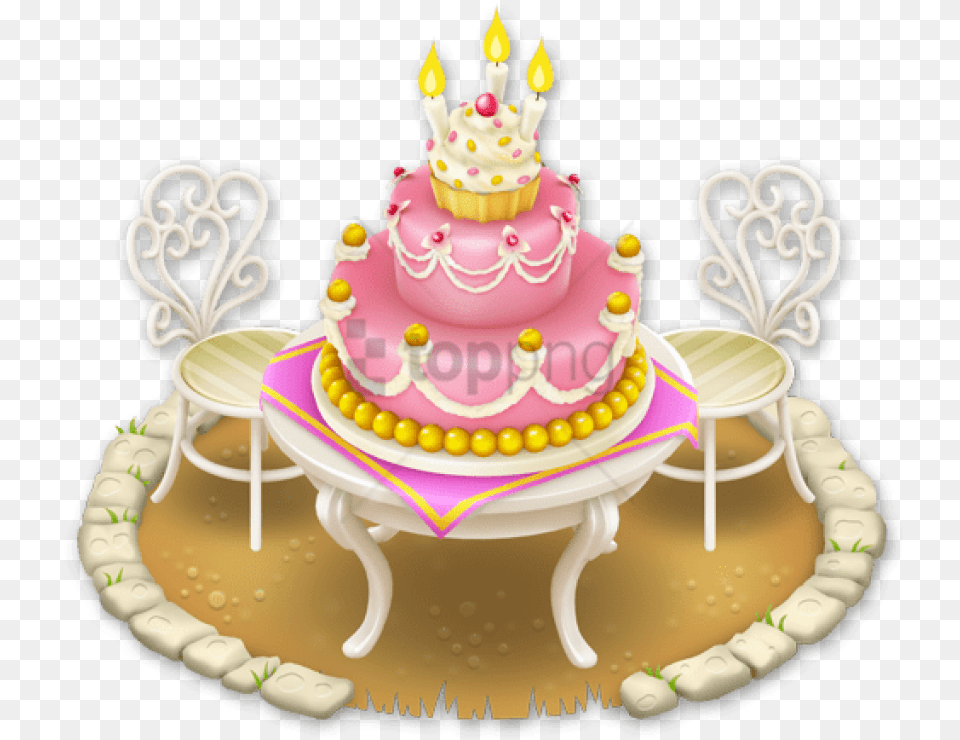 Birthday Cake Hay Day Birthday Cake Image Cake Birthday Hay Day, Birthday Cake, Cream, Dessert, Food Free Transparent Png