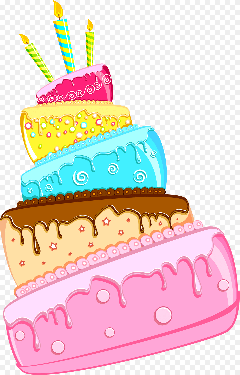 Birthday Cake Hd Sticker, Birthday Cake, Cream, Dessert, Food Png Image