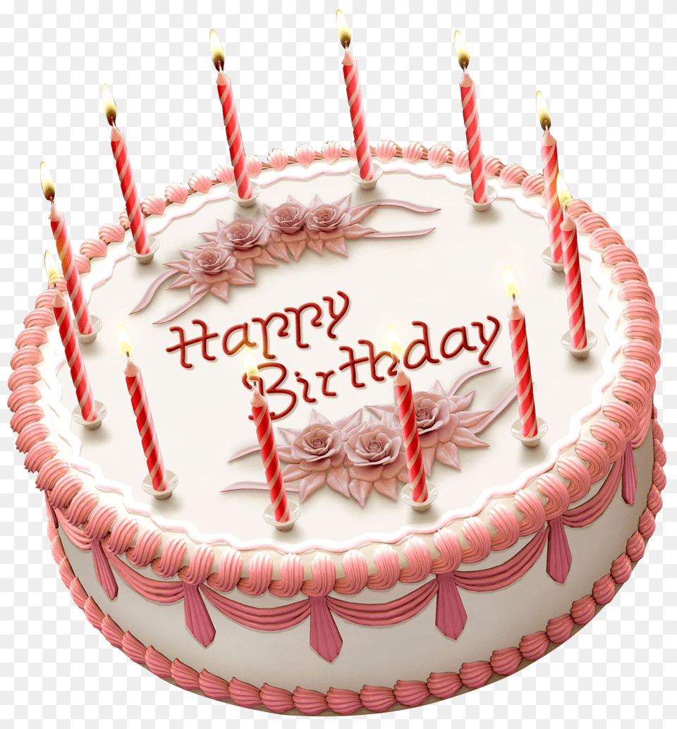 Birthday Cake Image, Birthday Cake, Cream, Dessert, Food Free Transparent Png
