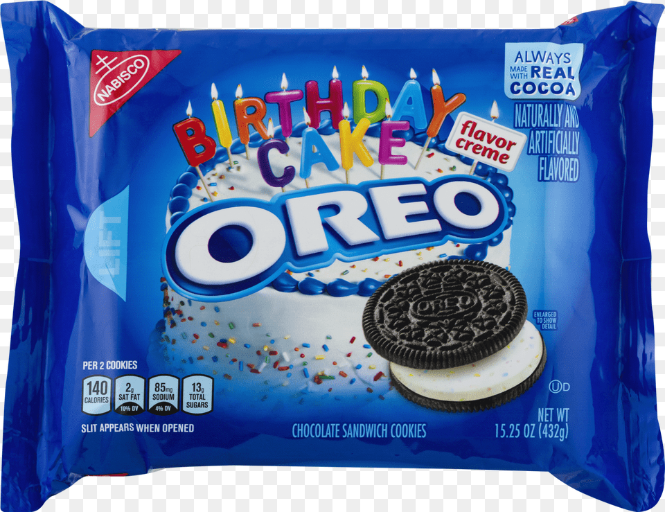 Birthday Cake Nabisco Oreo Chocolate Sandwich Oreo Birthday Cake, Food, Sweets, Birthday Cake, Cream Free Transparent Png