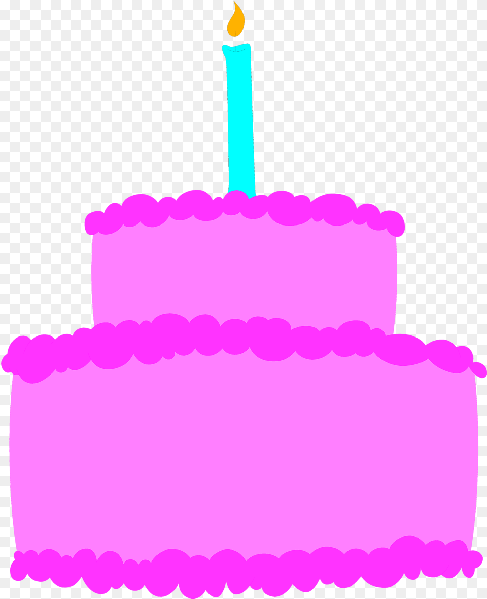 Birthday Cake No Background Pink Birthday Cake Clip Art, Birthday Cake, Cream, Dessert, Food Png Image