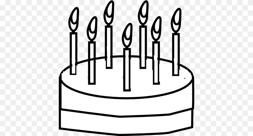 Birthday Cake Outline, Birthday Cake, Cream, Dessert, Food Free Png