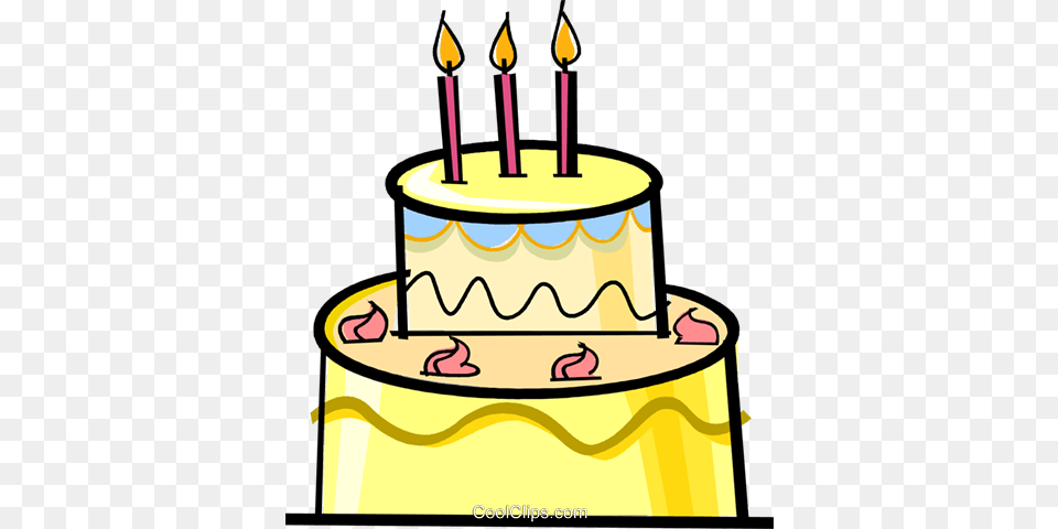 Birthday Cake Royalty Vector Clip Art Illustration, Birthday Cake, Cream, Dessert, Food Free Png Download