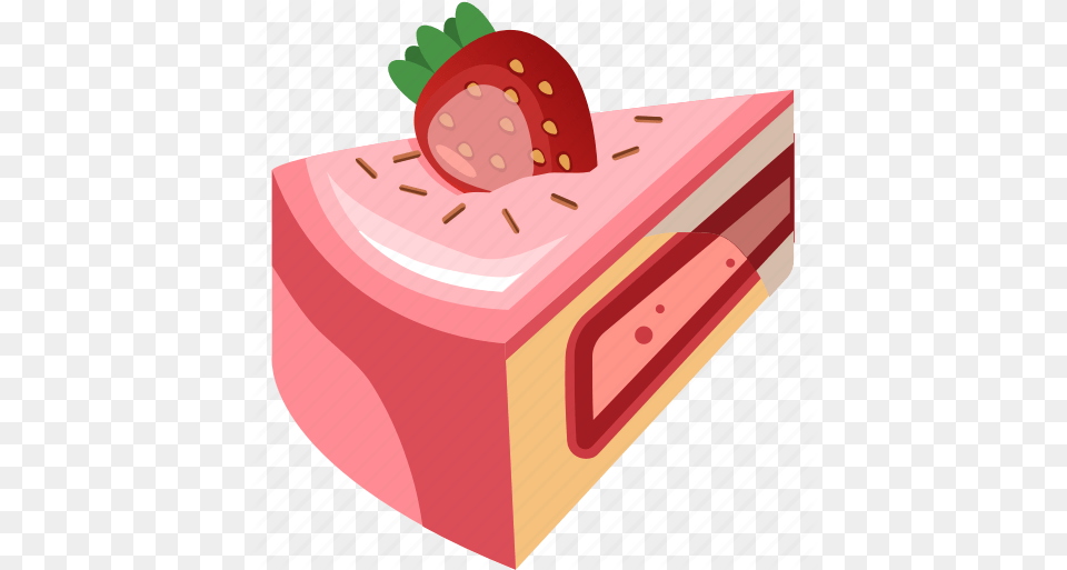 Birthday Cake Slice Desserts Sweet Vector, Berry, Produce, Plant, Fruit Free Png