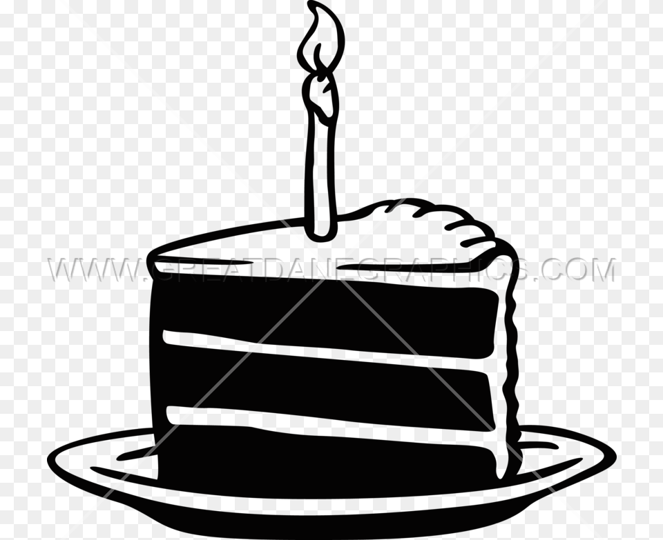 Birthday Cake Slice Production Ready Artwork For T Shirt Printing, Birthday Cake, Cream, Dessert, Food Free Png