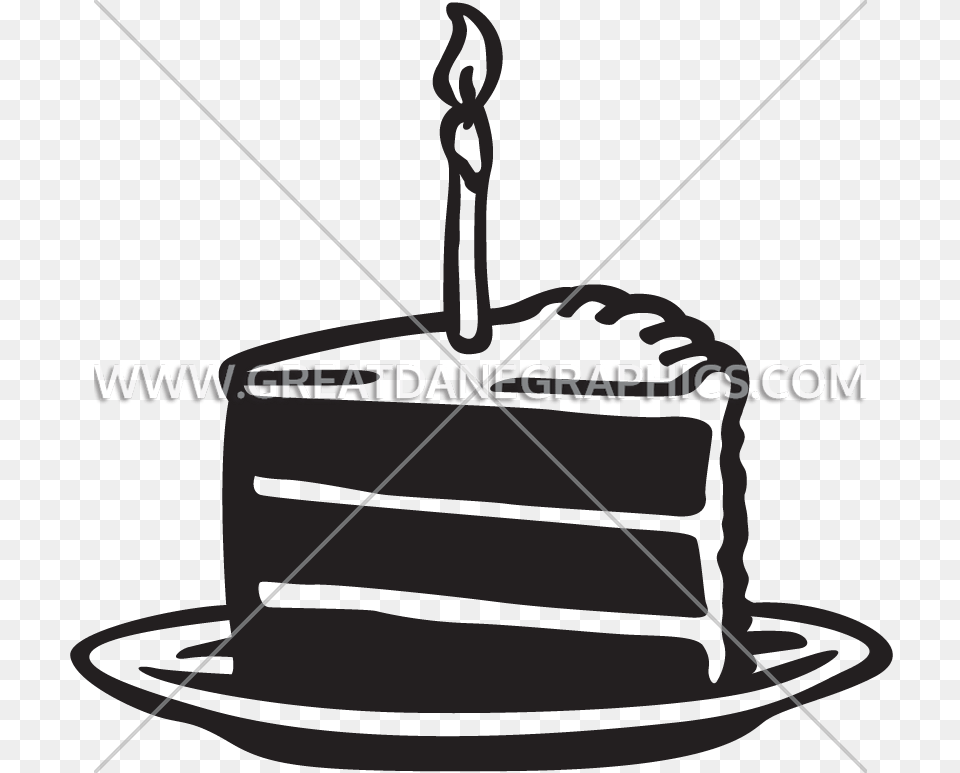 Birthday Cake Slice Production Ready Artwork For T Shirt Printing, Bow, Weapon, Birthday Cake, Cream Free Png Download