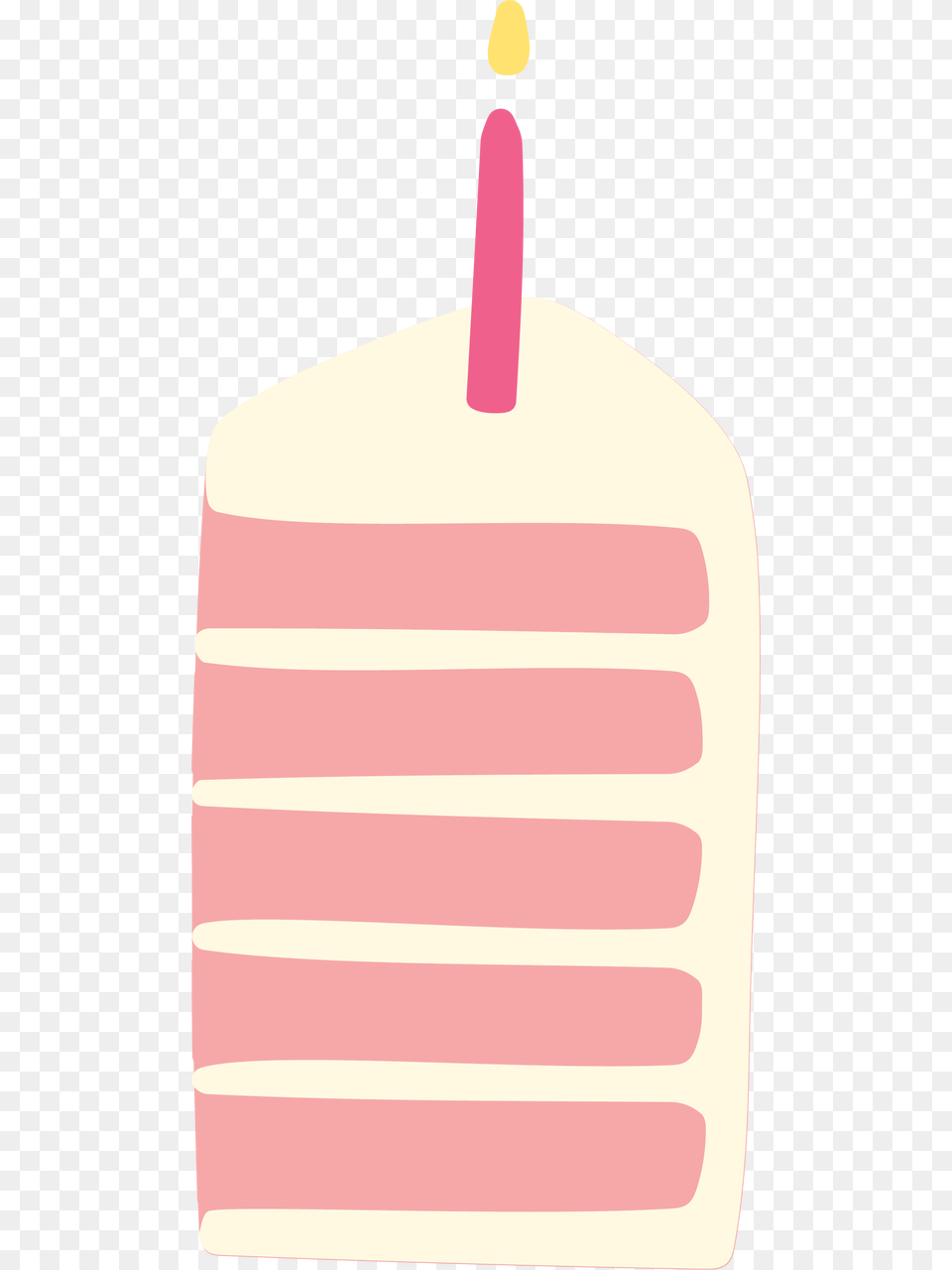 Birthday Cake Slice Svg Cut File Stairs, Candle, Birthday Cake, Cream, Dessert Free Png