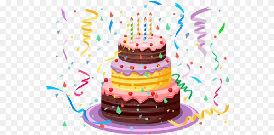 Birthday Cake Transparent Birthday Cake, Birthday Cake, Cream, Dessert, Food Free Png