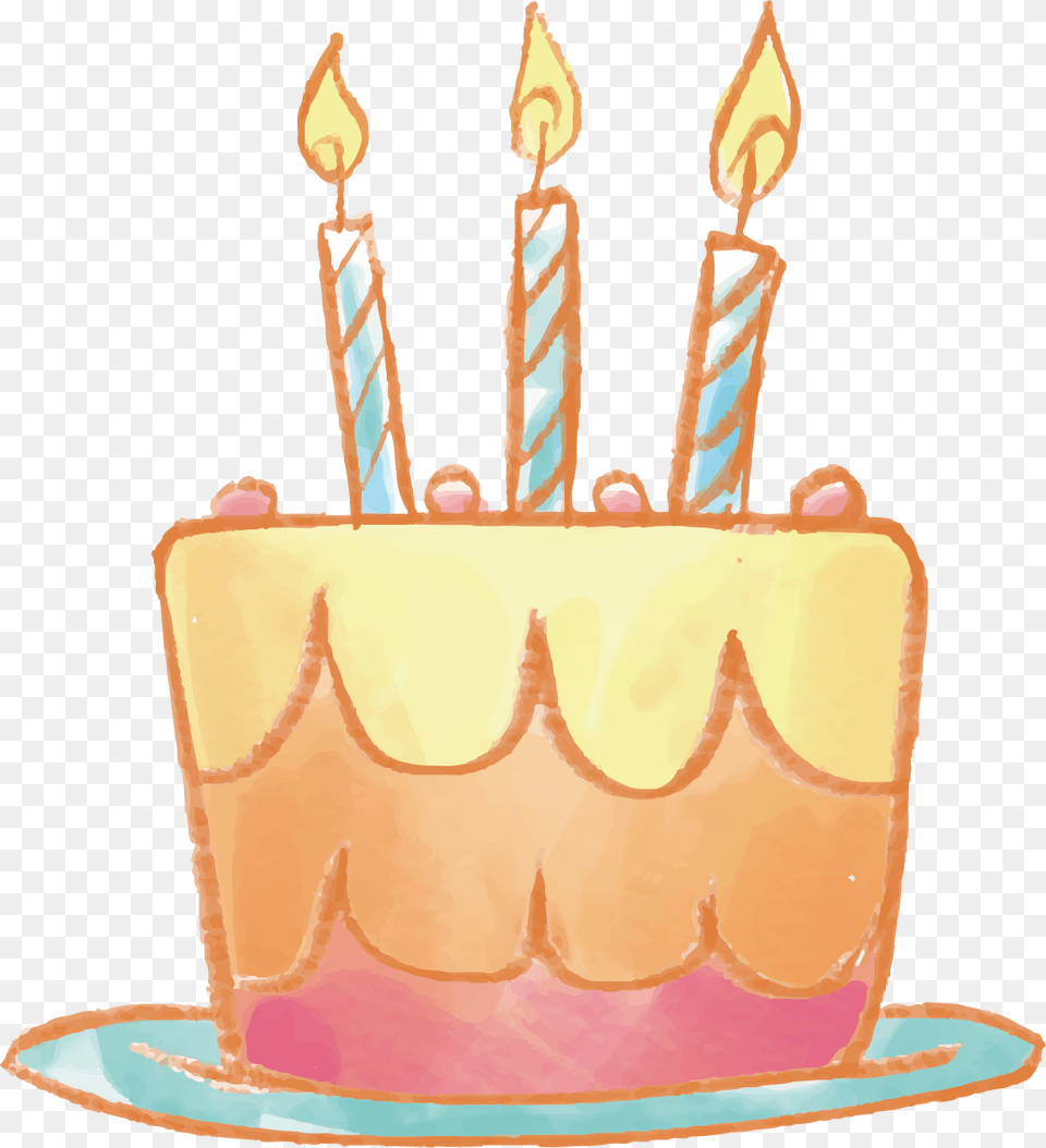 Birthday Cake Vector Download Vector Birthday Cake, Birthday Cake, Cream, Dessert, Food Free Png