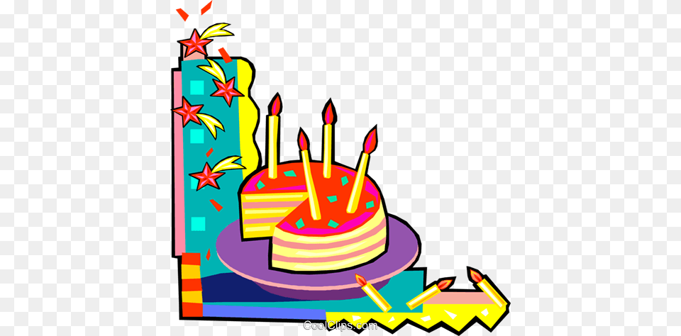 Birthday Cake With Candles Royalty Vector Clip Art, Birthday Cake, Cream, Dessert, Food Free Png