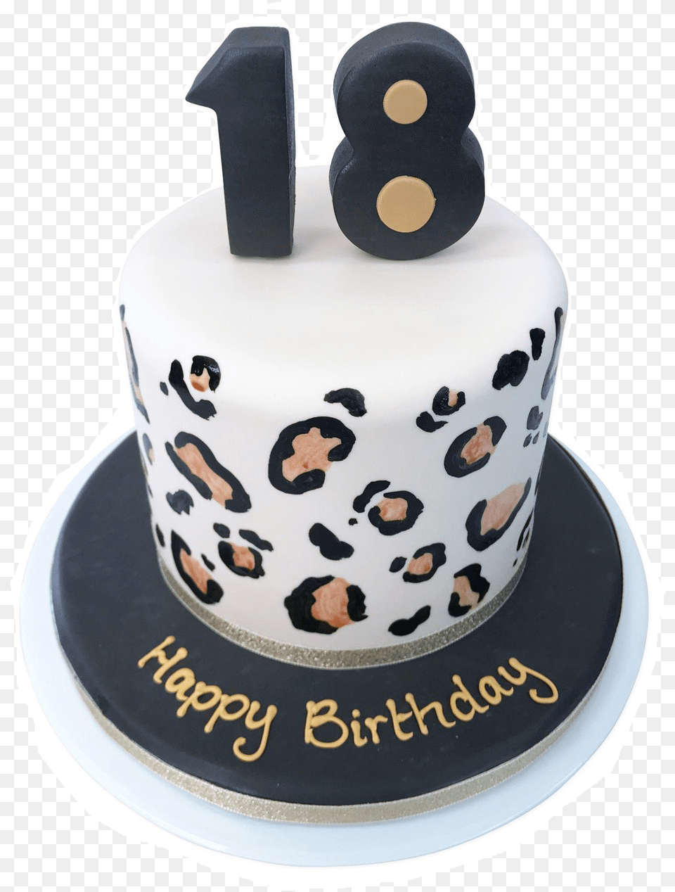 Birthday Cakes Free Background Leopard Print Drip Cake, Birthday Cake, Cream, Dessert, Food Png Image