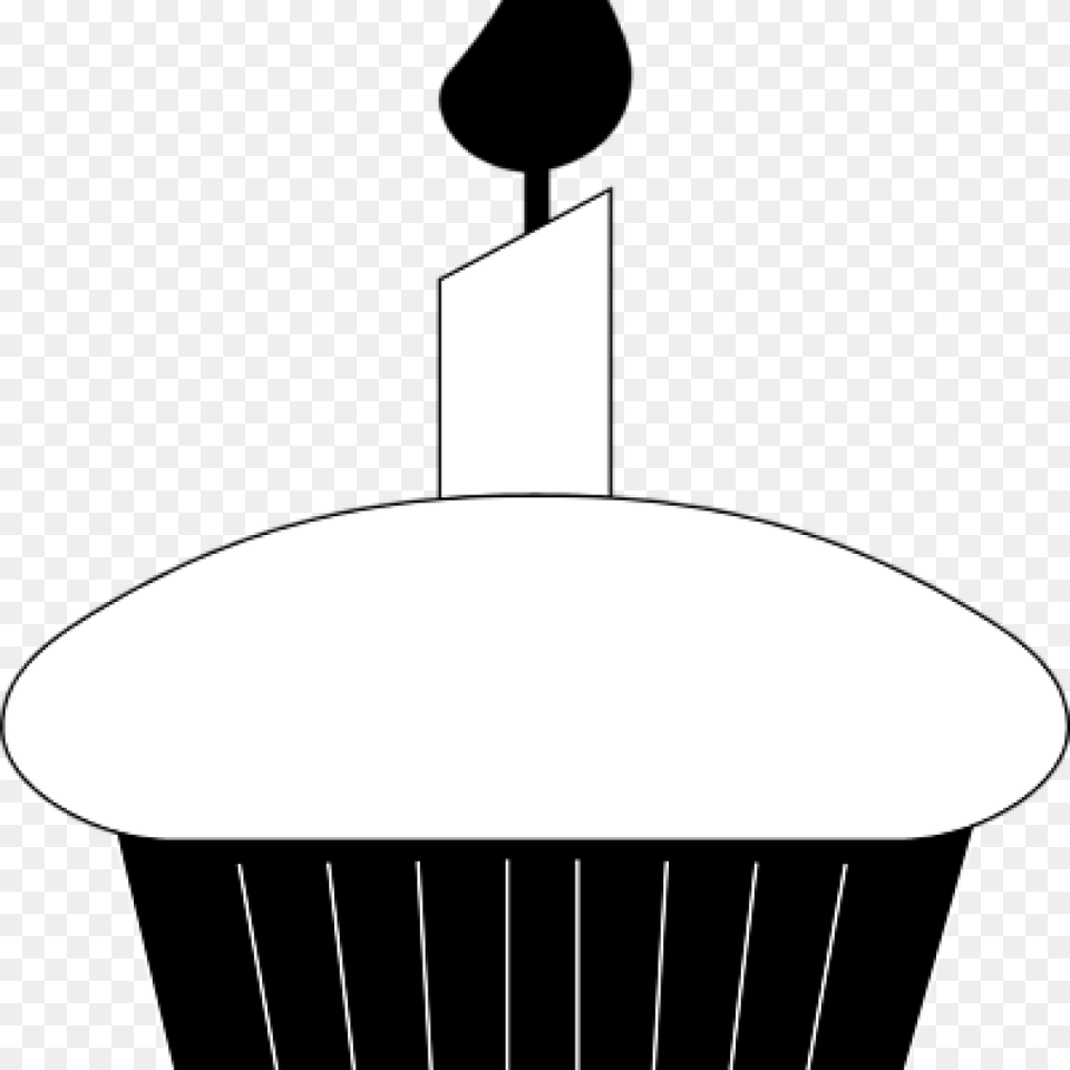 Birthday Candle Clipart Black And White Clipart Lighting, Lamp Free Png Download
