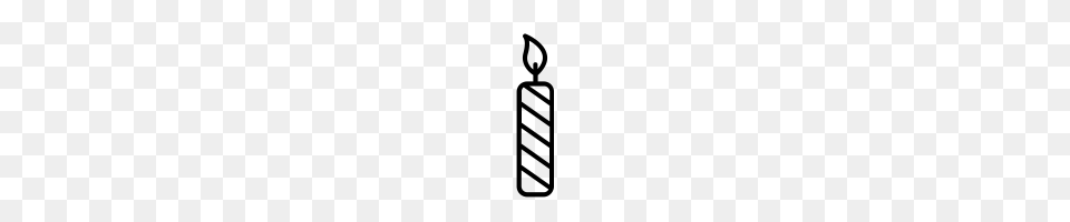 Birthday Candle Icons Noun Project, Gray Free Png Download