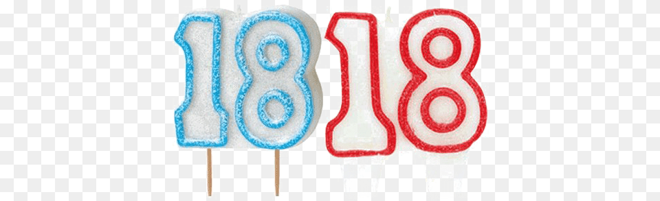 Birthday Candles Background Arts 18 Number Candle, Food, Sweets, Ketchup, Text Png Image