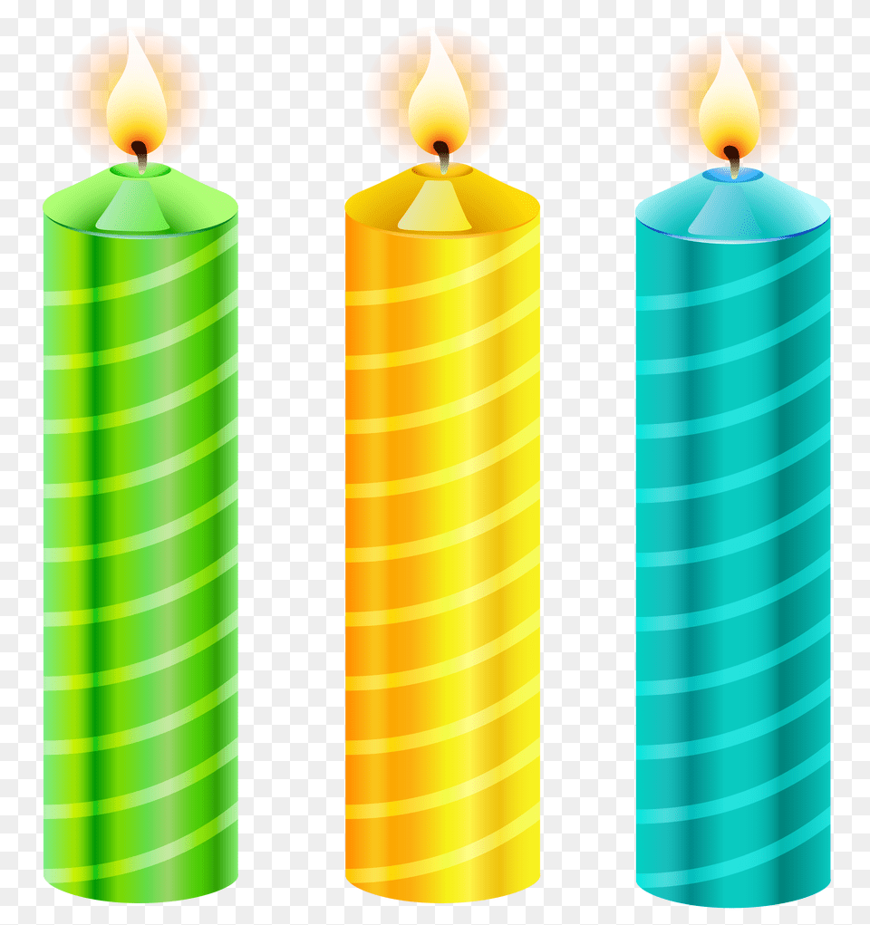 Birthday Candles Vector Clipart Gallery, Candle, Dynamite, Weapon Png