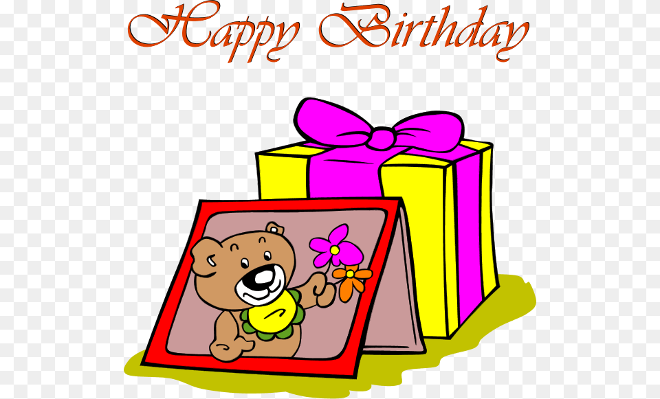 Birthday Card Clipart, Animal, Bear, Mammal, Wildlife Png Image