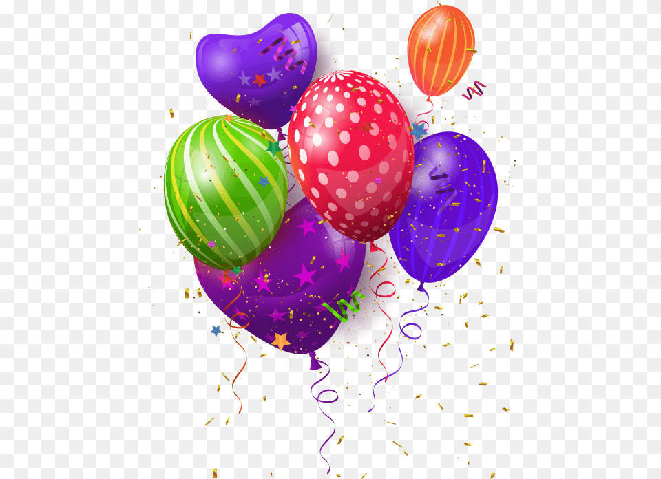 Birthday Celebration Balloons Celebration Balloons, Balloon, Paper, Confetti Free Png