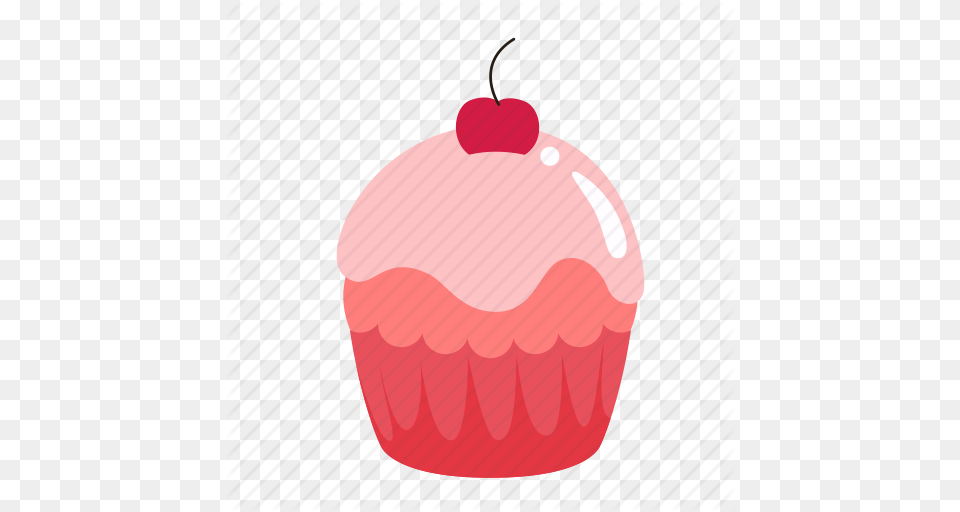 Birthday Chery Cupcake Dessert Sweet Icon, Cake, Cream, Food, Ketchup Free Transparent Png