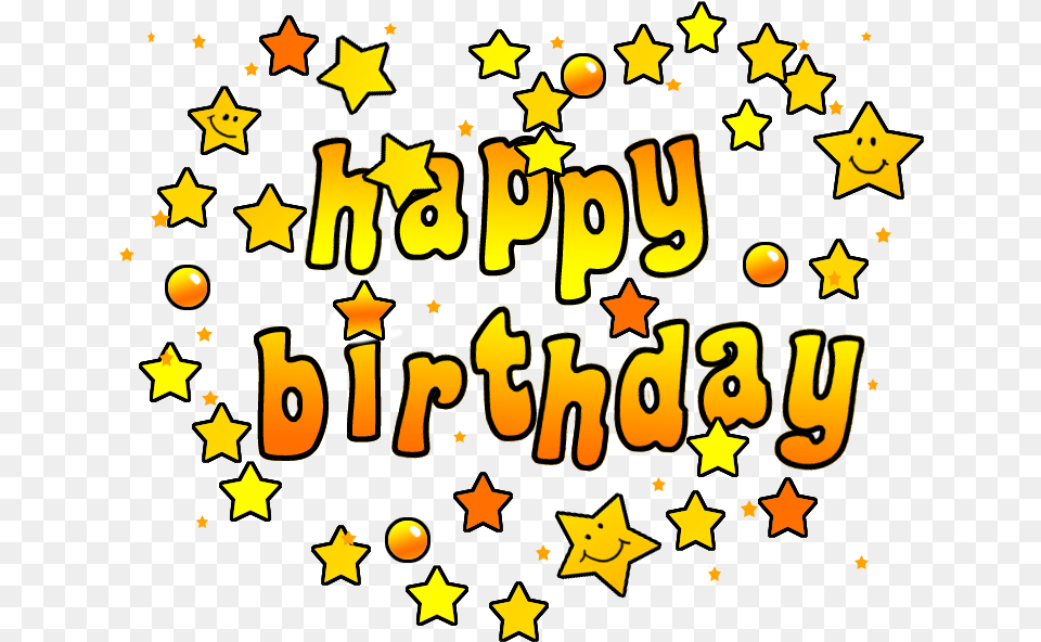 Birthday Clip Art And Yellow Birthday, Text, Symbol Png