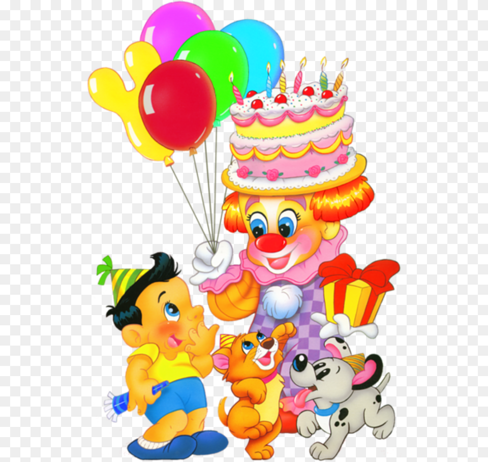 Birthday Clipart Cartoon, Person, People, Balloon, Food Png Image