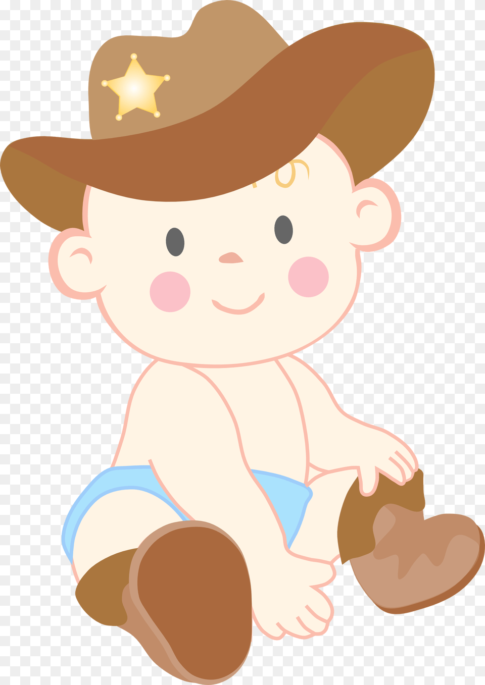 Birthday Clipart Cowboy Baby Cowboy Clipart, Clothing, Hat, Face, Head Free Png