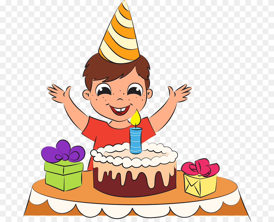 Birthday Clipart Download Boy Having Birthday Clipart, Person, Clothing, People, Hat Png