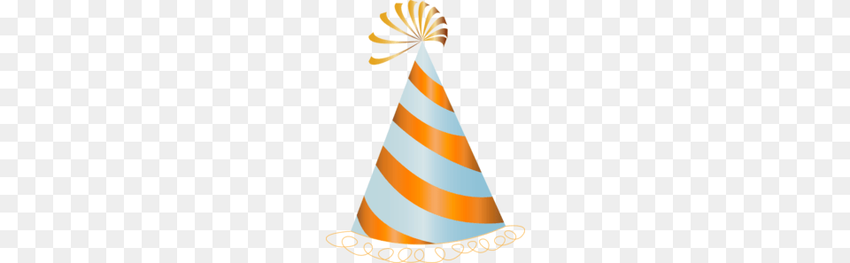 Birthday Clipart Orange, Clothing, Hat, Party Hat, Adult Png