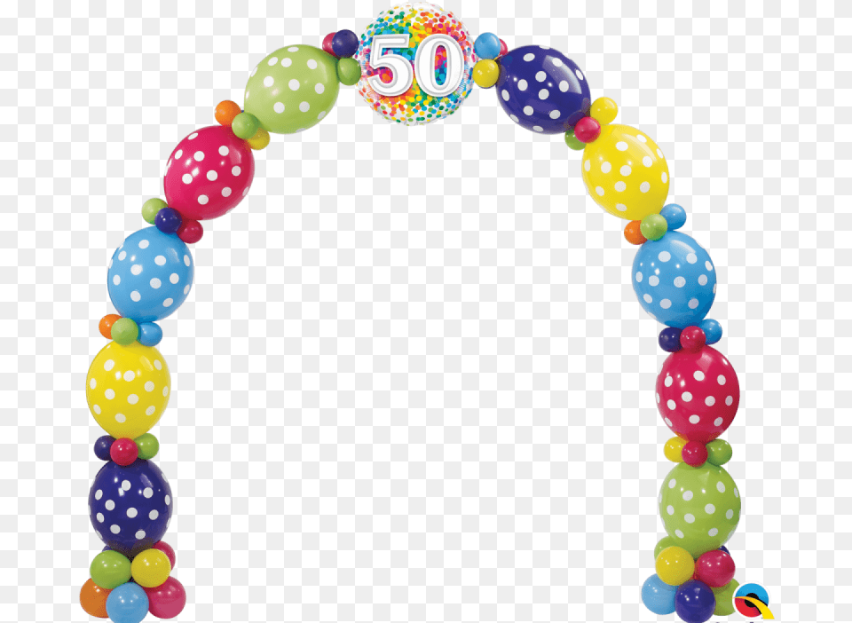 Birthday Confetti Arch Qualatex, Architecture, Accessories, Balloon, Bracelet Free Png Download