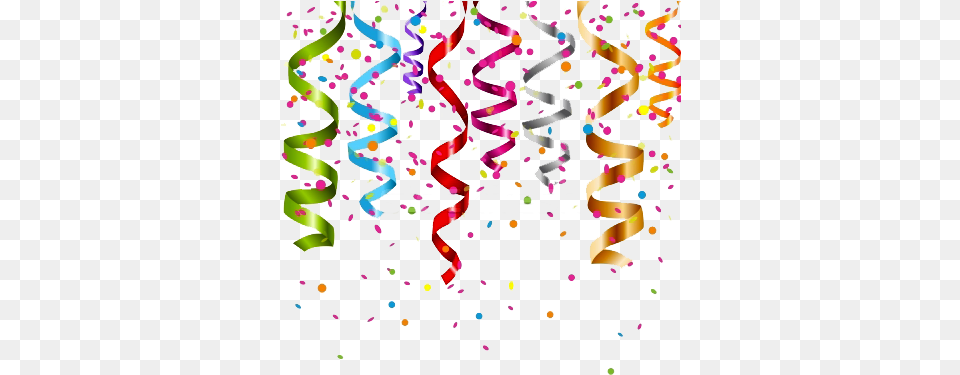 Birthday Confetti Background Strimmers For Party, Paper, Baby, Person Free Png Download