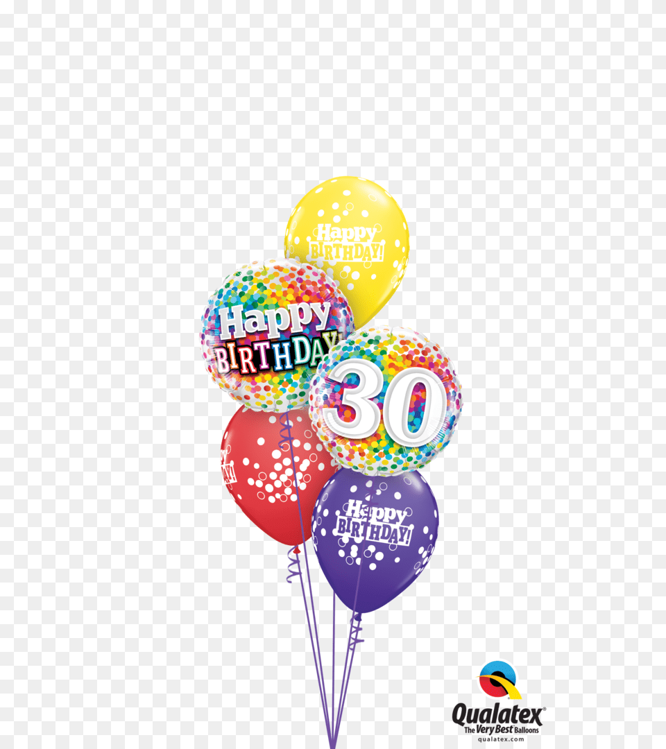 Birthday Confetti Balloon Display Balloon, Food, Sweets Free Png