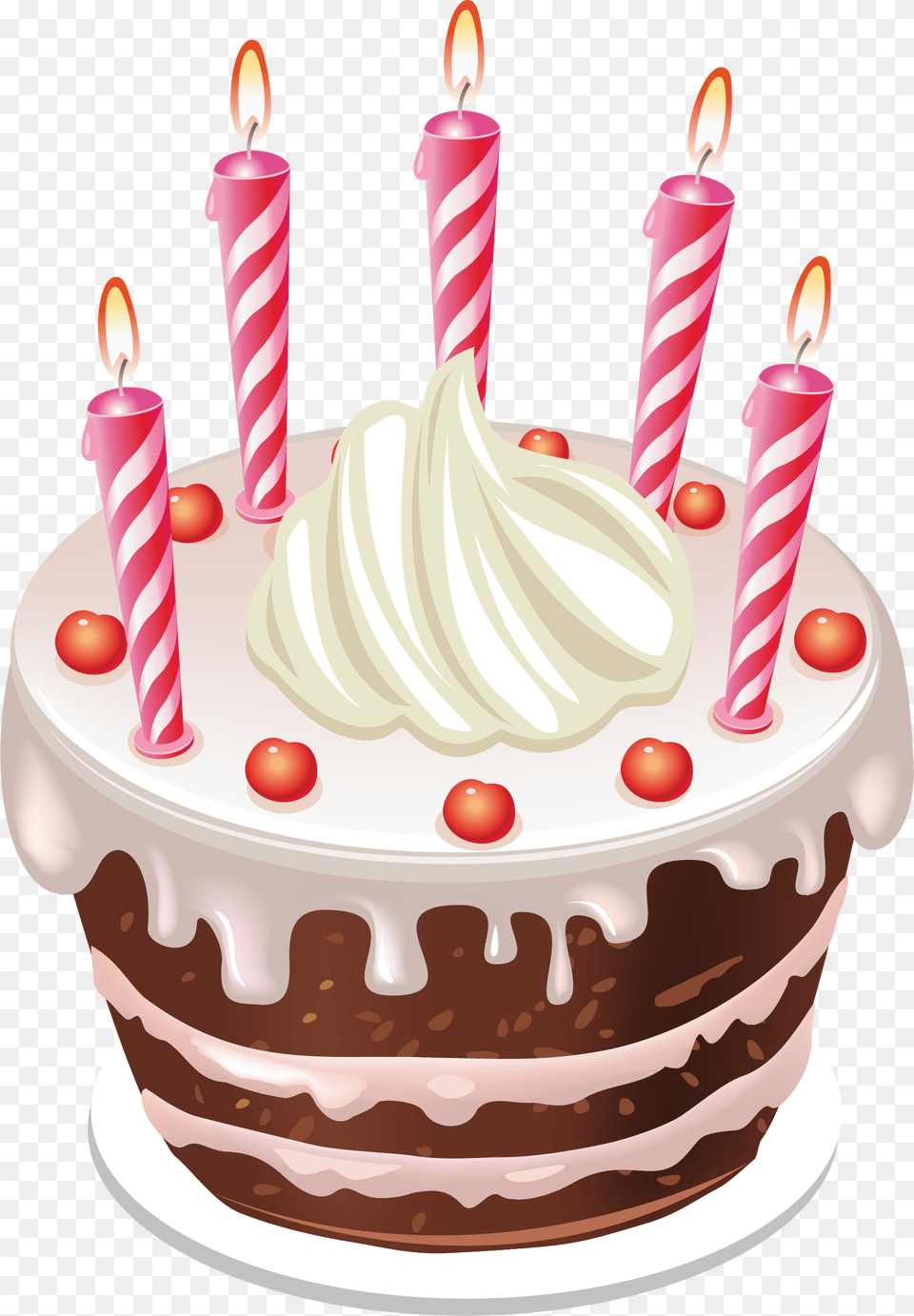 Birthday Cupcake, Birthday Cake, Cake, Cream, Dessert Free Png Download