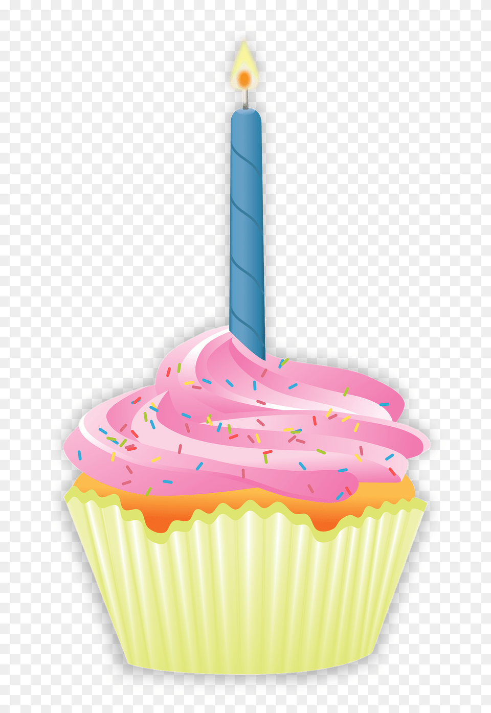 Birthday Cupcake Clipart, Birthday Cake, Cake, Cream, Dessert Png Image