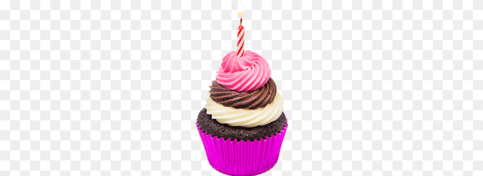 Birthday Cupcake Cupcakes Birthday, Birthday Cake, Cake, Cream, Dessert Png Image