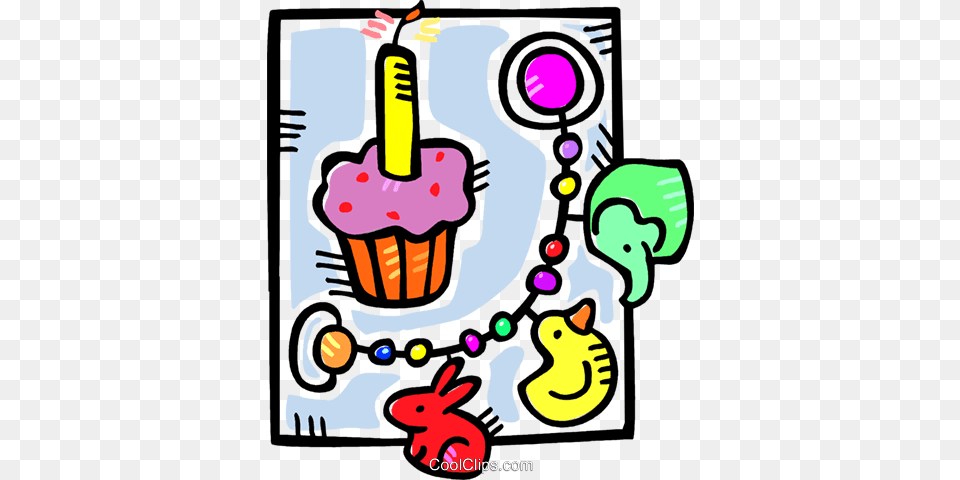 Birthday Cupcake Royalty Vector Clip Art Illustration, Cream, Dessert, Food, Icing Free Png