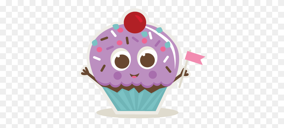 Birthday Cupcake Svg Cut Files For Scrapbooking Clip Art, Cake, Cream, Dessert, Food Png