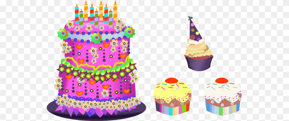 Birthday Cupcakes Download Birthday Cup Cake Cartoon, Person, People, Dessert, Birthday Cake Free Png