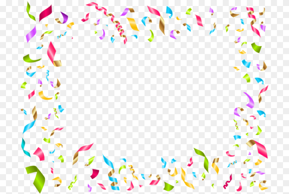 Birthday Decoration Background, Confetti, Paper Png Image