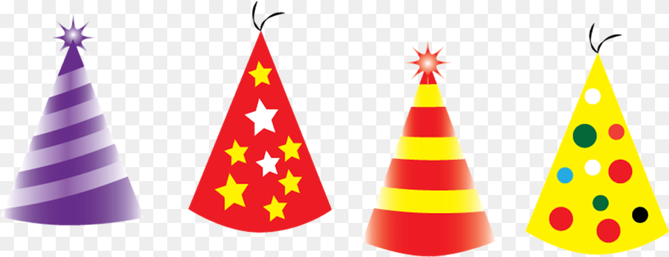 Birthday Decoration Items Christmas Tree, Clothing, Hat, Party Hat Png Image