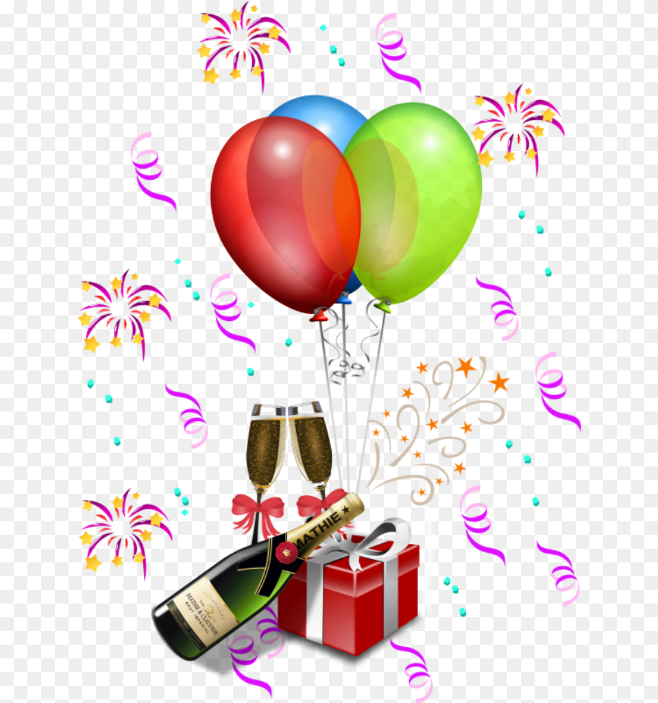 Birthday Decorations, Balloon, Alcohol, Beverage, Liquor Free Transparent Png