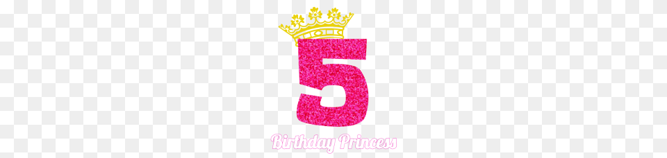 Birthday Design For Girl Princess Crown Pink Glitter, Accessories, Text, Jewelry, Number Png