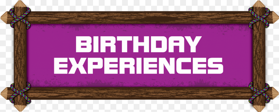 Birthday Experiences Banner Night, Purple, Text Png