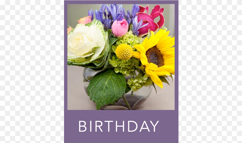 Birthday Flowers Bouquet, Art, Plant, Pattern, Graphics Png Image