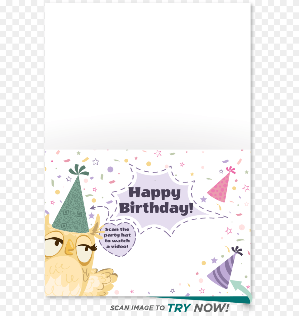 Birthday Flowers Card Check Out This Interactive Birthday Cartoon, Clothing, Hat, Envelope, Greeting Card Png Image