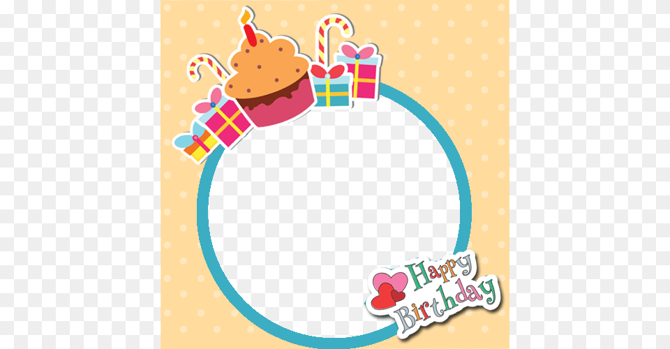 Birthday Frame Cupcakes Birthdaygirl Birthdayboy Birthd, Sticker, Person, People, Food Png